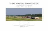 Traffic and ESAL Summary for the MnROAD Mainline · Traffic and ESAL Summary for the MnROAD Mainline ... traffic volume and loading data ... most of the data analysis in this study