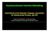 Prof.DR.Dr.H.M.Thamrin Tanjjg p ()ung, Sp.OG(K) …ocw.usu.ac.id/course/download/1110000106-reproductive... · Dysfunctional Uterine BleedingDysfunctional Uterine Bleeding ... ANY