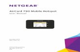 AirCard 790 Mobile Hotspot - Netgear · 2 AirCard 790 Mobile Hotspot Support Thank you for purchasing this NETGEAR product. You can visit  to register your product, get help,