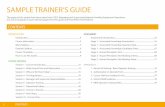 SAMPLE TRAINER’S GUIDE - RTITB - RTITB · Course Objective By the end of this course, candidates will be able to discuss their management and supervisory responsibilities with regards