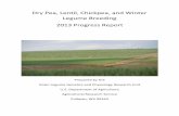 Dry Pea, Lentil, Chickpea, and Winter Legume winter legume... · PDF fileDry Pea, Lentil, Chickpea, and Winter Legume Breeding . 2013 Progress Report . Prepared by the . Grain Legume