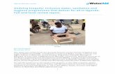 Undoing Inequity: inclusive water, sanitation and … · Uganda Mid-term review 1 Undoing Inequity: inclusive water, sanitation and ... platform is solid and can be made of any type
