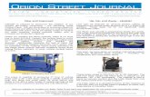 Precision Die Cutting l Laminating l Adhesives l … OSJ 2013 - Fall.pdf · Precision Die Cutting l Laminating l Adhesives l Thermal Transfer. ORION uses quality materials to produce