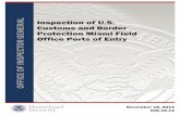 OIG-15-13 Inspection of U.S. Customs and Border … · Inspection of U.S. Customs and Border Protection Miami Field Office Ports of Entry ... the Nation against cross-border ... cargo