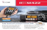 Fully featured compact marine VHF - Sheetal Wireless · Fully featured compact marine VHF ... +1 (425) 454-8155 Fax : +1 (425) 454-1509 ... functions of the IC-M422 including remote