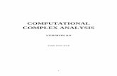 COMPUTATIONAL COMPLEX ANALYSIS - …math.rice.edu/~fjones/Math382/Book.pdf · dimensional space! Our use of these techniques will produce all the basic theorems of beginning complex