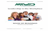Leadership in the Workplace - MRWED Training and … Book of Readings LI… · Leadership in the Workplace ... • Physical disabilities such as hearing problems or speech difficulties.