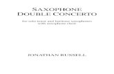 SAXOPHONE DOUBLE CONCERTO - … · Saxophone Double Concerto with saxophone choir Based on the original Bass Clarinet Double Concerto for two solo bass clarinets and clarinet choir