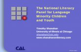 The National Literacy Panel for Language Minority Children ... · The National Literacy Panel for Language Minority ... Language Minority Children and Youth Development of Literacy