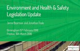 Environment and Health & Safety Legislation Update · Provision of meter readings for reporting periods also required. The CRC Energy Efficiency Scheme (Allocation of Allowances ...