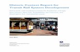 Historic Context Report for Transit Rail System Development · Historic Context Report for Transit Rail System Development . ... 2.2.4 Animal Traction ... 2.2.11 Cog Railway ...