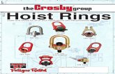Hoist Rings - thecrosbygroup.com · Hoist Rings Sizes and Styles for ... • 360° swivel and 180° pivot action. ... • Bolt is secured with E-clip, threads are grooved. This method