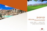 2012 RiskSummit - CoreLogic · 2018-03-22 · 2012 RiskSummit July 29th – July 31st St. Regis Monarch Beach Dana Point, California