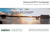 Advanced RTU Campaign - Department of Energy · Advanced RTU Campaign. ... RTU management pilot report; 7/16/16. Budget: ... training of contractors. Difficult to quantify performance