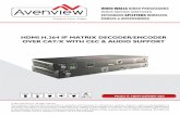 HDMI H.264 IP MATRIX DECODER/ENCODER OVER CAT… · HDMI H.264 IP MATRIX DECODER/ENCODER OVER CAT/X ... For network setup please see the Network switch configuration guide ... HUAWEI