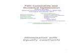 Minimization with Equality Constraints - Princeton Universitystengel/MAE546Seminar5.pdf · Minimization with Equality Constraints! 2. Minimization with Equality Constraint on State
