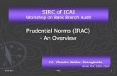 SIRC of ICAI · 10-03-2017 VACA 1 SIRC of ICAI Workshop on Bank Branch Audit Prudential Norms (IRAC) - An Overview CA. Chandra Sekhar Veeraghanta, B.Com, FCA, DISA, CISA