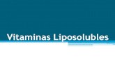 Vitaminas Liposolubles - Guía de Bioquímica ... · Vitaminas liposolubles •Moléculas hidrófobas apolares. •Derivadas del isopreno, estructura común a todas. •Absorbidas
