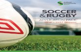 Soccer rugby application pack 2016-2017[1] · Cancellation procedure ... 7 Soccer and rugby application pack 2016 / 2017 List of outdoor soccer sites ... Littleton Road (SSV) A