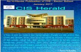 An In January 2017 CIS Herald - Calcutta International … Herald - Senior School January... · An In-House PublicationCIS Herald of CIS - Senior School January 2017 A Year is just