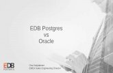 EDB Postgres vs Oracle - exitas.be · • SQL extension support • Decode, NVL, Substr, NVL2, Date/time functions ... Low level SQL statement analysis and performance bottleneck