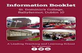 Information Booklet - Saint Dominic's College … · Encouraging Young People to Believe and Achieve ... Welcome to our information Booklet where we can assure you that we continue