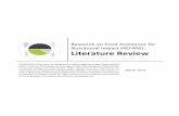 Literature Review - Action Against Hunger · Research on Food Assistance for Nutritional Impact (REFANI): Literature Review The REFANI Consortium is comprised of Action Against Hunger