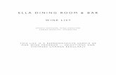 WINE LIST - Ella Dining Room & Bar · wine list joseph vaccaro, wine director ... le merle saison, fort bragg, ca ... pinot noir, miura vineyards, ...