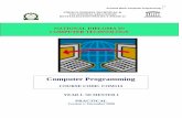 NATIONAL DIPLOMA IN COMPUTER TECHNOLOGY · NATIONAL DIPLOMA IN COMPUTER TECHNOLOGY Computer Programming COURSE CODE: COM113 Practical Work: Computer Programming-NIGERIA TECHNICAL