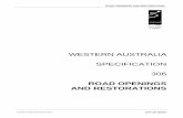 WESTERN AUSTRALIA SPECIFICATION 306 - City of … · WESTERN AUSTRALIA SPECIFICATION 306 ... That portion of a road or bridge devoted particularly to the use of ... Road and traffic