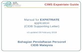 application (CIDB Supporting Letter)cimsapp.cidb.gov.my/SMIS/regcontractor/DMS/Videos/pdf/Manual CIM… · CIMS Expatriate Guide Manual for EXPATRIATE application (CIDB Supporting