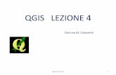 QGIS LEZIONE 4 - Sapienza - Università di Roma LEZIONE 4.pdf · Crea il nuovo vettore scegliendo come geometria 1. Linea come geometria 2. campi della tabella: Nome , Lunghezza,Portata