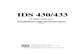 IDS 430/433 - Industrial Data Systems, Inc. Weighing ... · PDF fileIDS 430/433 Weight Indicator ... IDS 430/433 Users Manual Version 1.0 - 6 - ... The IDS 430/433 Indicator offers