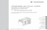 YASKAWA AC Drive-J1000 - clrwtr.com€¦ · YASKAWA AC Drive-J1000 Compact V/f Control Drive Technical Manual MANUAL NO. SIEP C710606 31C Models: 200 V Class, Three-Phase Input: 0.1