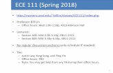 ECE 111 (Spring 2018) - University of California, San …cwcserv.ucsd.edu/~billlin/classes/ECE111/lectures/Introduction.pdf · ECE 111 (Spring 2018) 2 • Goal: ... – Digital Design