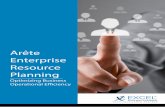 Arête Enterprise Resource Planning - Excel …€¦ · Arête Enterprise Resource Planning ... YOUR EXCELLENCE PARTNER. Arête ERP for streamlining businesses ... or a SaaS solution