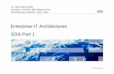 Enterprise IT Architectures SOA Part 1 - UZH · Enterprise IT Architectures SOA Part 1 ... SOA Reference Architecture ... tools, methods and technologies such as web services.