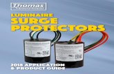 LUMINAIRE SURGE PROTECTORS - Thomas … Surge Protector Application Guide.pdf · A direct hit by lightning is not really survivable. ... • 20,000 Amp protection ... SURGE PROTECTOR