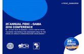 25 ANNUAL FIDIC -GAMA th 2018 CONFERENCE - … GAMA... · #FIDIC_GAMA2018 5. New green services for the city and the neighborhood New urban services that help to reduce the city’s