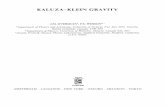 KALUZA-KLEIN GRAVITY - CINVESTAVpelusa.fis.cinvestav.mx/tmatos/CV/4_Repercusion/Papers_On_Mine/... · Projective unified field theory 6 ... We review the field of Kaluza-Klein gravity,