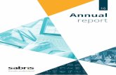 16 Annual report - Sabris report... · SAP HANA SAP FIORI Apps Logistic Execution System HR management in SAP SAP Business Analytics Document management in SAP Data archiving in SAP