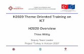 Theme ICT session 1 H2020 Intro - Zendesk · reviewer Ø Un;l today involved in around 25 projects in Europe, Middle East, Far East and Balkan countries 2 ... Theme ICT session 1