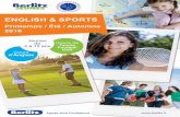 ENGLISH & SPORTS - berlitz.eu · Le programme est déterminé par l'équipe pédagogique de Berlitz et l'équipe d'enseignants sportifs en fonction du niveau d'anglais, de l'âge