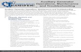 Auxiliary Generator Operations, Maintenance and ... · PDF fileAuxiliary Generator Operations, Maintenance and Troubleshooting ... Auxiliary Generator Operations, Maintenance and Troubleshooting.