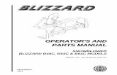 OPERATOR'S AND PARTS MANUAL - …jswoodhouse.com/brochures/BerVac B48,54,64C SMT108193.pdf · om 0409sb-a 10/13 operator's and parts manual snowblower blizzard b48c, b54c & b64c models