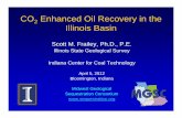 CO Enhanced Oil Recovery in the Illinois Basin · CO 2 Enhanced Oil Recovery in the Illinois Basin Scott M. Frailey, Ph.D., P.E. Illinois State Geological Survey Indiana Center for