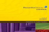 SPANISH - Official Rosetta Stone® - Language …Latin... · SPANISH Level 3 Student Workbook ... Unit 1, Lesson 1, Quiz Section 1. Write the correct word. ... Write how many times