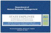State employee Workforce, Compensation, …sfc.virginia.gov/pdf/Capital Outlay and General Gvt...SENATE FINANCE SUBCOMMITTEE ON CAPITAL OUTLAY AND GENERAL GOVERNMENT STATE EMPLOYEE