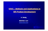 IVIVC – Methods and Applications in MR Product Development 30-color.pdf · Purpose of IVIVC and BCS BioVista • Reduction of regulatory burden: IVIVC in lieu of additional in vivo