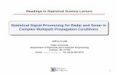 Statistical Signal Processing for Radar and Sonar in ...people.ee.duke.edu/~jk/SAM Group_files/SAM Signal Processing... · 2 Remote Sensing in Multipath Propagation Channels OVERALL